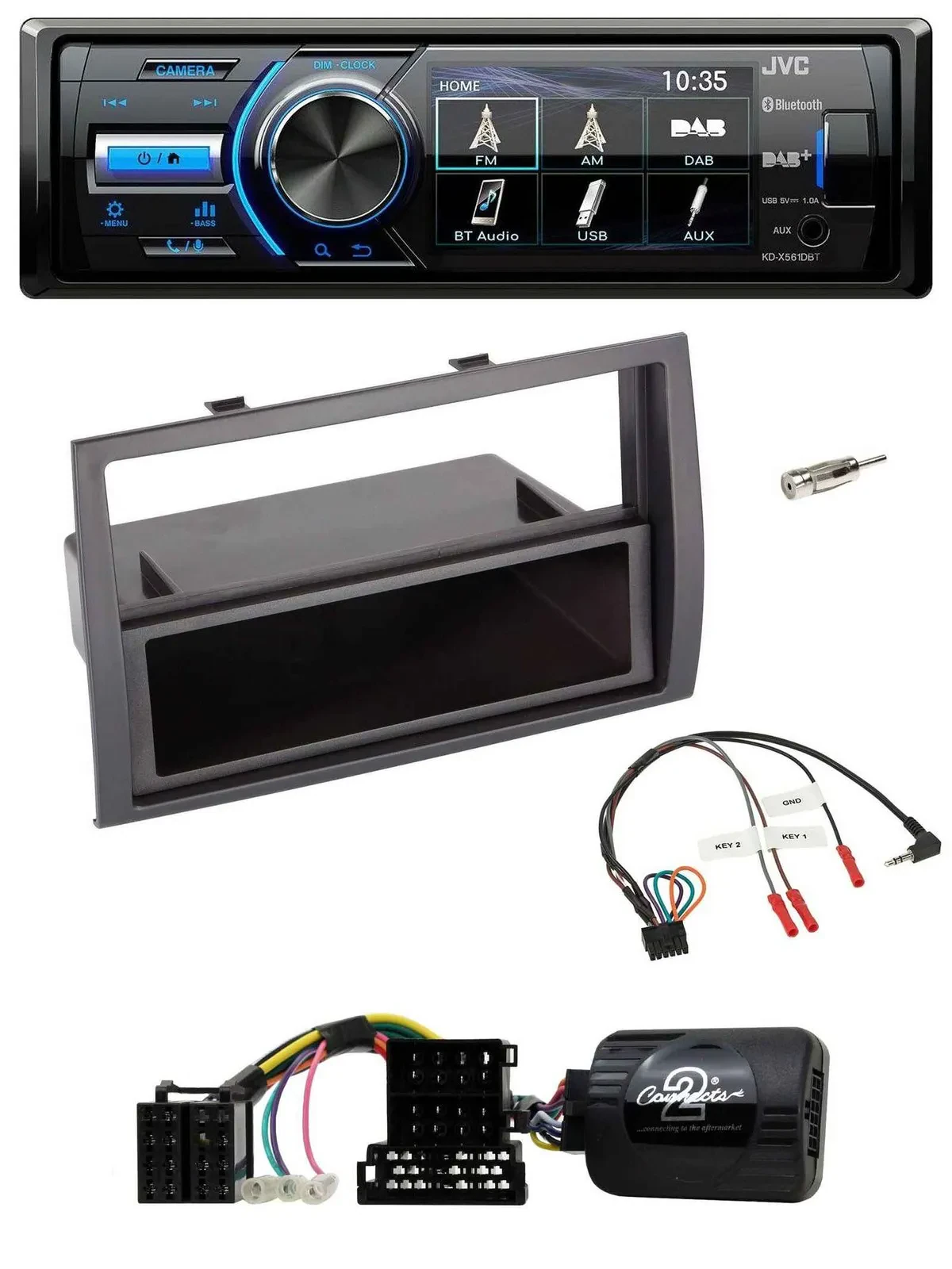 JVC Bluetooth Lenkrad USB DAB Autoradio für Citroen Jumper Peugeot Boxer 06-08
