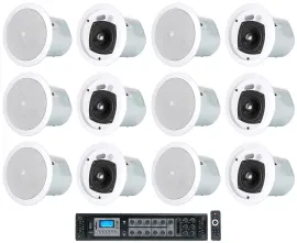 Потолочная акустика JBL Control 24CT White с усилителем (12 штук)