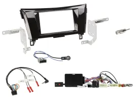 Einbauset Lenkradadapter Doppel DIN Autoradio für Nissan Qashqai 14-18 X-Trail K