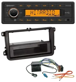 Continental 1DIN USB AUX MP3 Autoradio für VW Caddy Golf V VI Jetta ab 03
