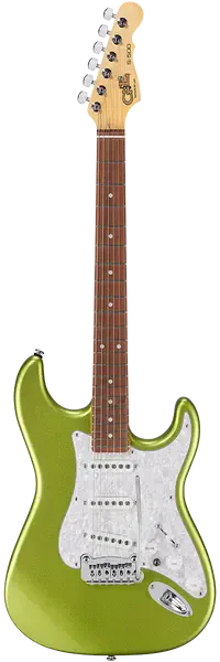 Электрогитара G&L Fullerton Deluxe S-500 Margarita CR, с чехлом