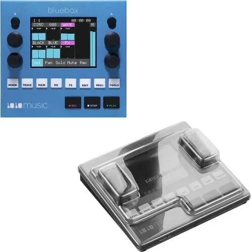 Цифровой микшер 1010music bluebox 6 стереовходов, 3 выхода, запись 48 кГц/24 бит, microSD, с защитной крышкой Decksaver