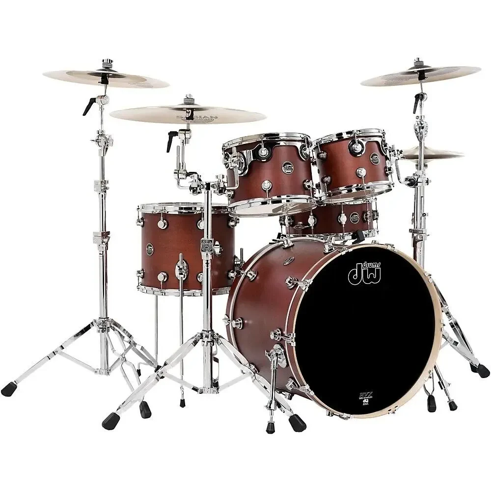Ударная установка акустическая DW Performance Series 5-Piece Shell Pack Tobacco Stain Oil with Chrome Hardware