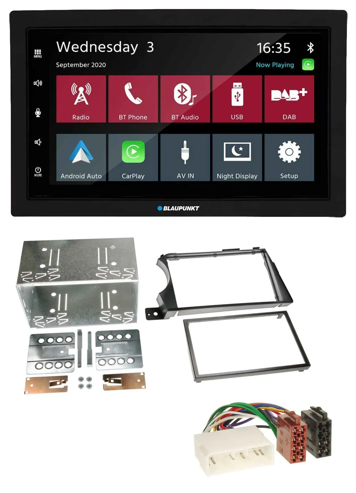 Blaupunkt DAB Bluetooth USB MP3 2DIN Autoradio für SSangYong Actyon Kyron 2006-2