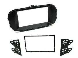 Einbaurahmen Set Doppel DIN Autoradio für Kia Soul PS ab 2014 schwarz