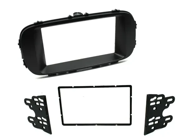 Einbaurahmen Set Doppel DIN Autoradio für Kia Soul PS ab 2014 schwarz