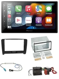 Pioneer DAB Bluetooth 2DIN USB MP3 Autoradio für Audi TT 06-14 Aktivsystem Quadl