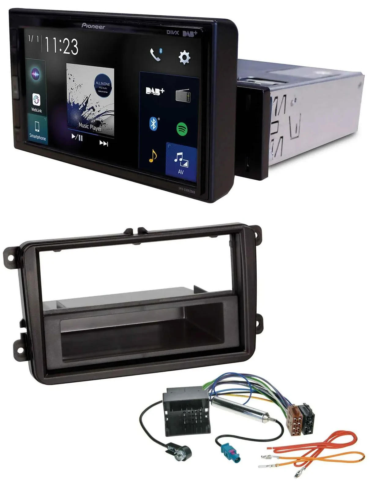 Pioneer DAB MP3 Bluetooth USB Autoradio für VW Amarok, Beetle, EOS (ab 06)