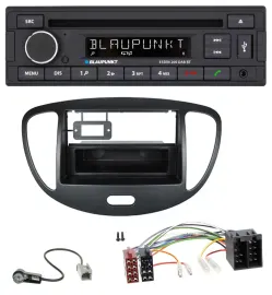 Blaupunkt USB MP3 Bluetooth DAB CD Autoradio für Hyundai i10 (2008-2013) schwarz