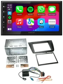 Kenwood MP3 USB DAB 2DIN Bluetooth Autoradio für Seat Altea Toledo Altea XL schw