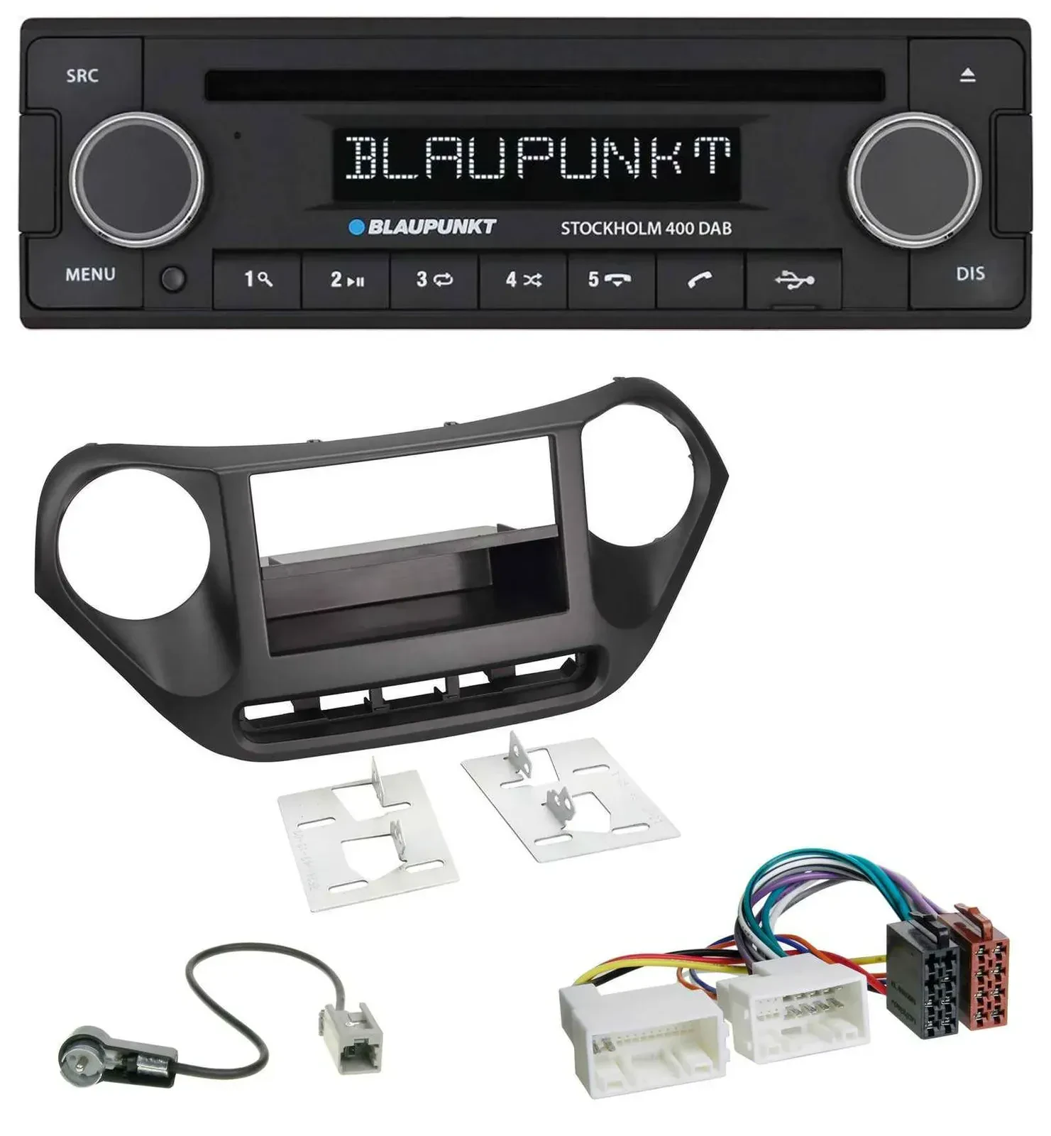 Blaupunkt MP3 Bluetooth DAB CD USB Autoradio für Hyundai i10 (ab 2013)