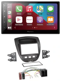 Pioneer USB MP3 DAB 2DIN Bluetooth Autoradio für Citroen C1 Toyota Aygo Peugeot