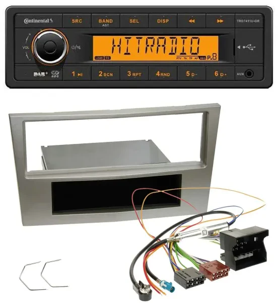 Continental 1DIN DAB MP3 AUX USB Autoradio für Opel Zafira B Astra H Corsa D ab