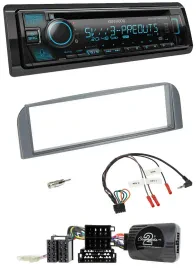 Автомагнитола Kenwood Bluetooth USB CD DAB для Alfa Romeo 147/GT 2007–2010, антрацит