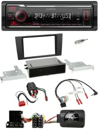 Автомагнитола Kenwood Bluetooth, USB, DAB для Audi A4 B5 (1999–2001), совместима с BOSE