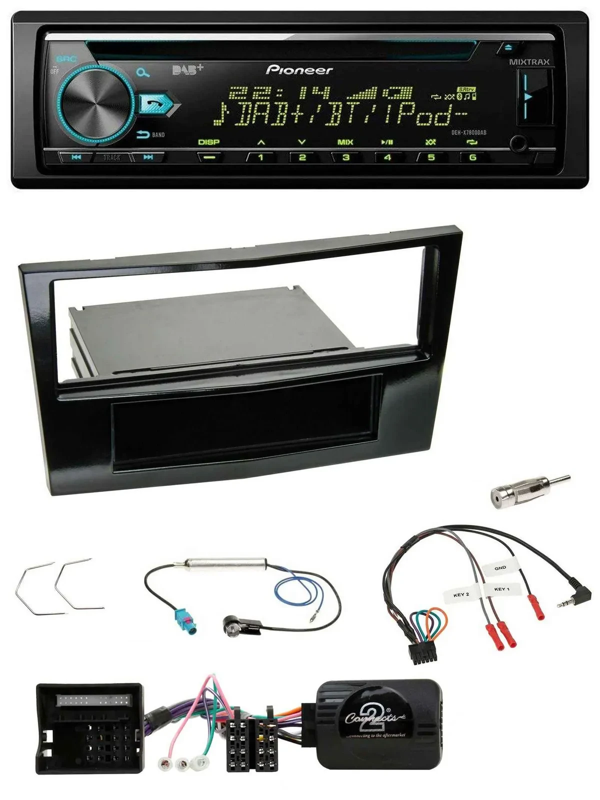 Pioneer DAB Lenkrad CD USB Bluetooth Autoradio für Opel Astra H Corsa D Zafira B