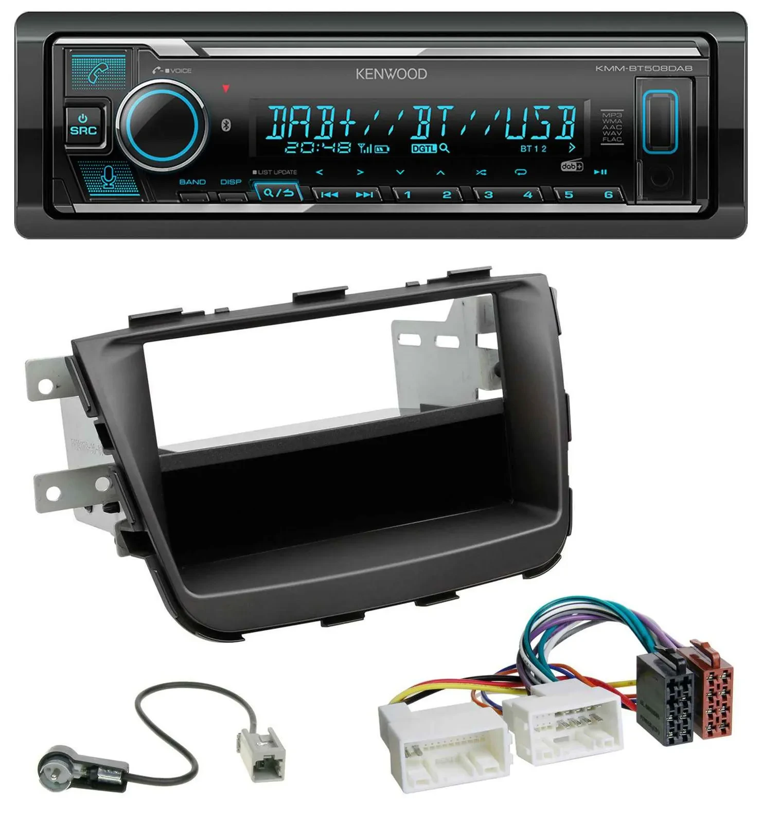 Kenwood Bluetooth MP3 DAB USB Autoradio für Kia Sorento II XM Facelift 12-15