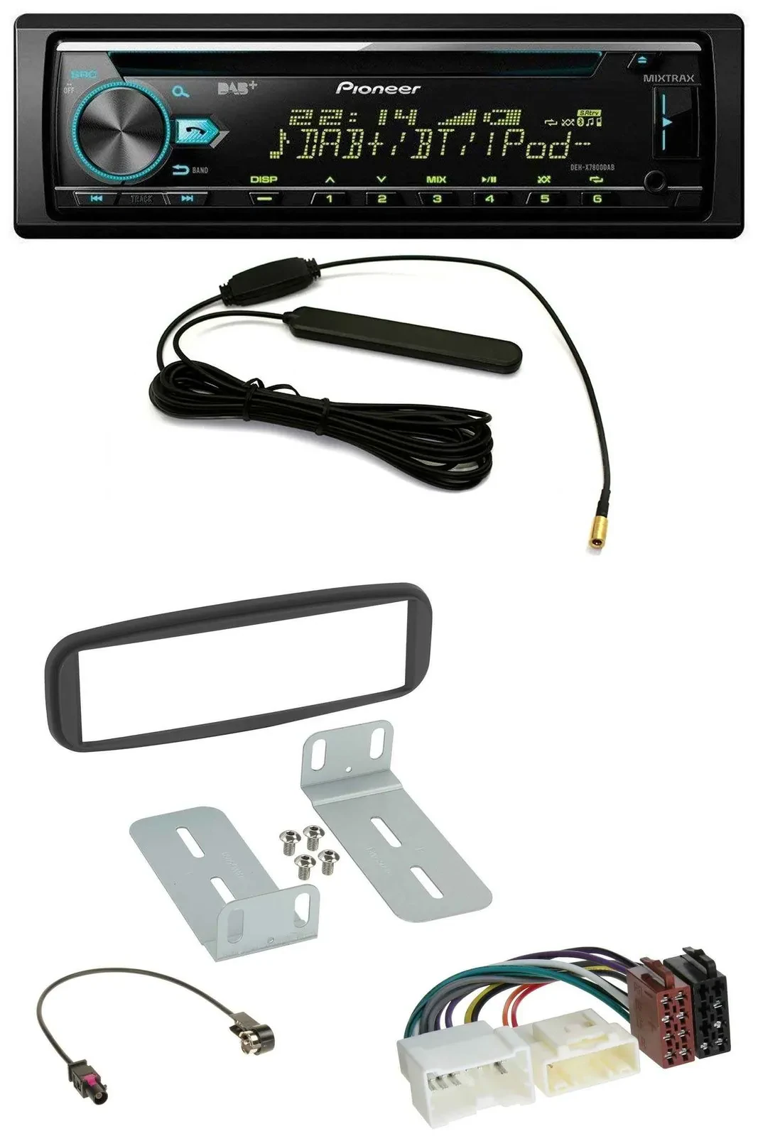 Pioneer CD MP3 AUX DAB USB Autoradio für Renault Clio (2012-2017)