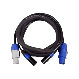 Blizzard Lighting DMX5PC-50 5-Pin DMX + PowerCON Combo Cable - 50 FT