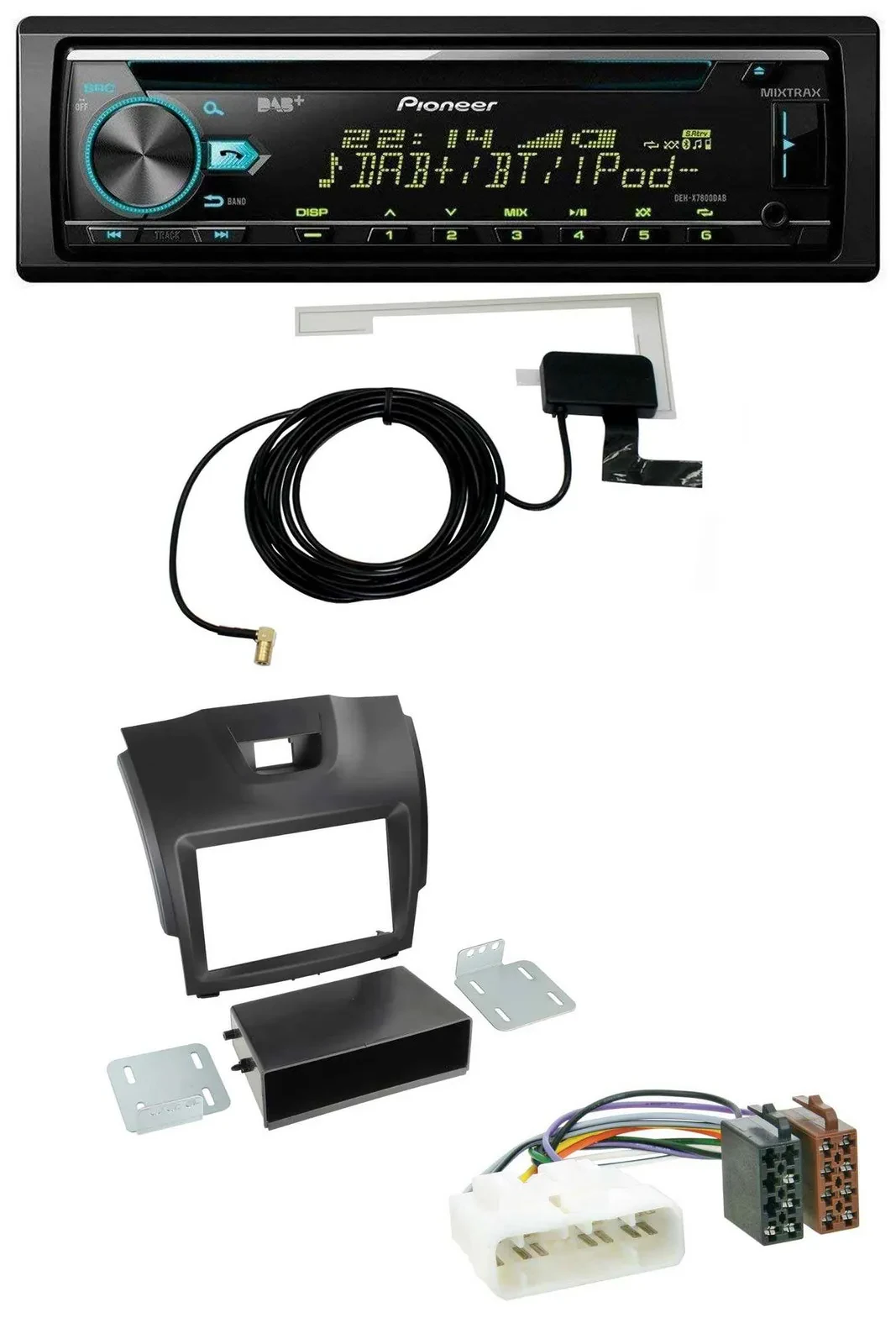 Pioneer MP3 AUX CD USB DAB Autoradio für Isuzu D-Max (2012-2020)