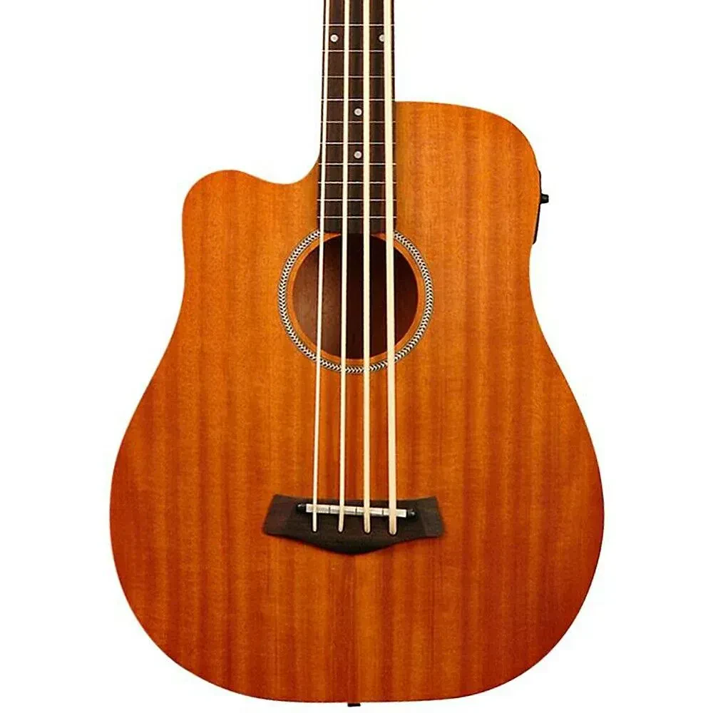 Электроакустическая бас-гитара Gold Tone M-Bass25FL/L 25", леворукая, безладовая, Natural, с чехлом