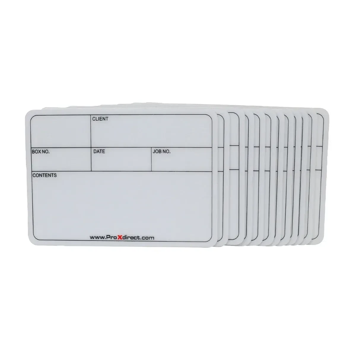 ProX X-CLABEL LG X12 12 Pack Large Multipurpose Labels for Flight Cases Equip...