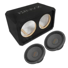 Сабвуфер для авто NVX NE82S 2x8" закрытый MDF 3/4"