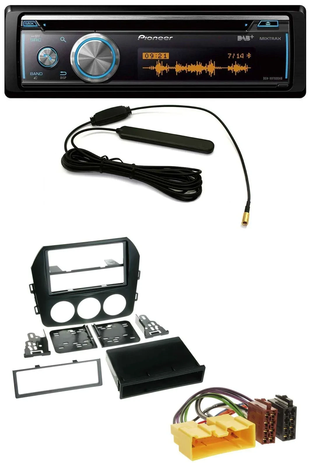 Автомагнитола для Mazda MX-5 (с 2008) Pioneer CD/USB/Bluetooth/DAB/MP3