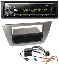 Автомагнитола Pioneer Bluetooth USB DAB MP3 для Seat Altea/Toledo (с 2005), антрацит