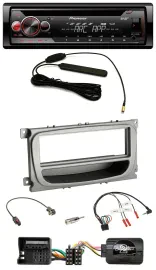 Pioneer CD USB Lenkrad DAB MP3 Autoradio für Ford C-Max Focus Galaxy ab 07 silbe