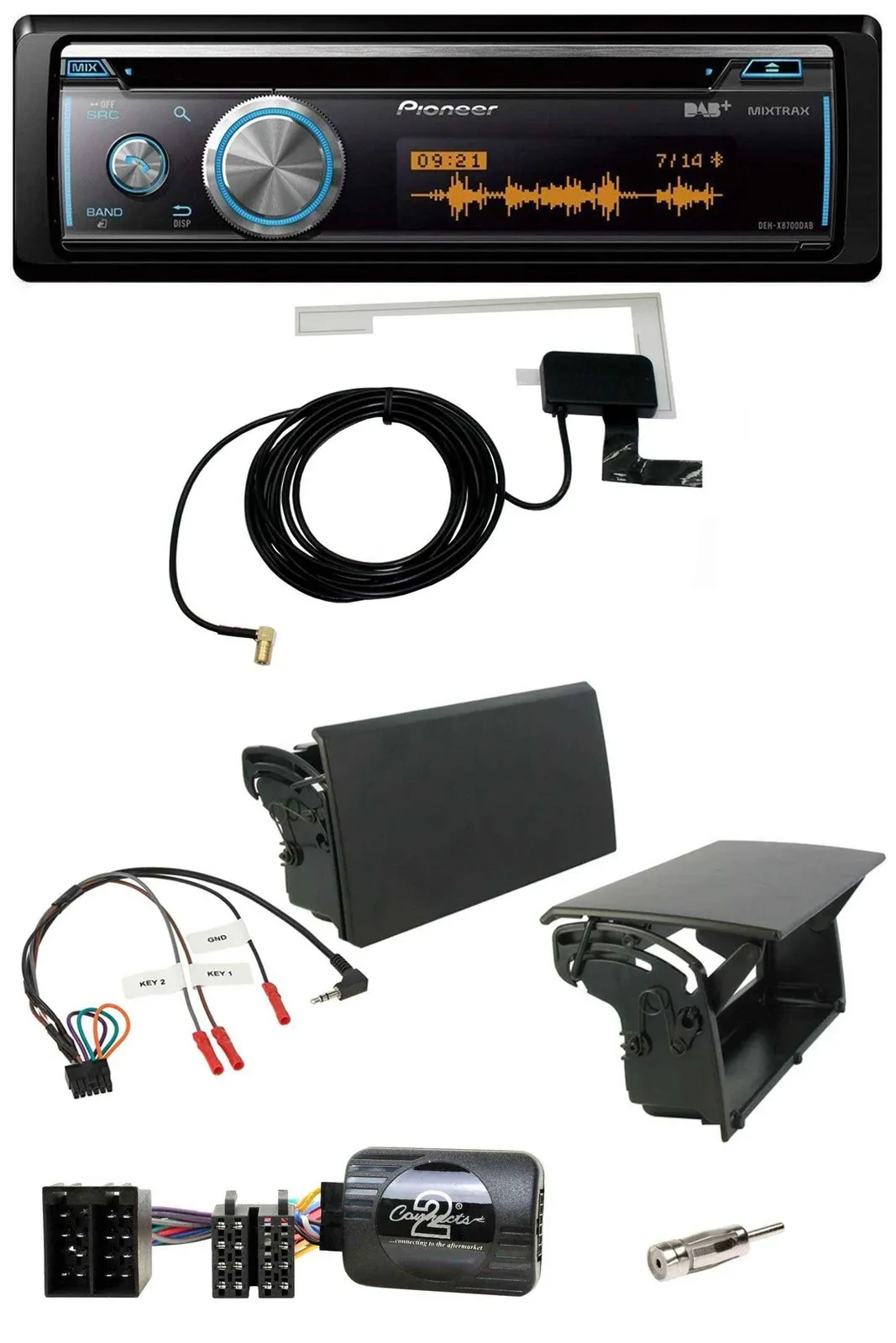 Pioneer Bluetooth DAB Lenkrad USB CD Autoradio für Citroen Berlingo 1996-2007