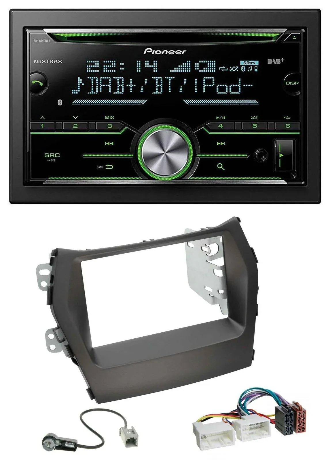 Автомагнитола для Hyundai Santa Fe (с 2012) Pioneer 2 DIN, CD, USB, Bluetooth, DAB, MP3