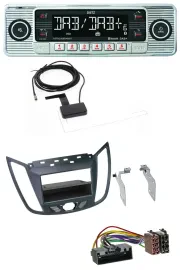 Автомагнитола для Ford C-Max/Kuga Dietz Bluetooth, USB, MP3, DAB темно-серая