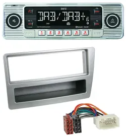Dietz Bluetooth MP3 DAB USB Autoradio für Honda Civic 04-06 silber autom. Klima