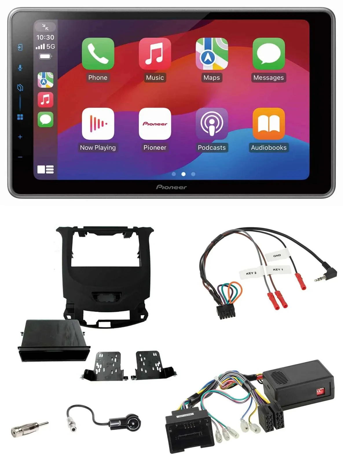 Автомагнитола для Chevrolet Cruze (с 2016) Pioneer 2DIN, USB, DAB, Bluetooth, поддержка кнопок на руле