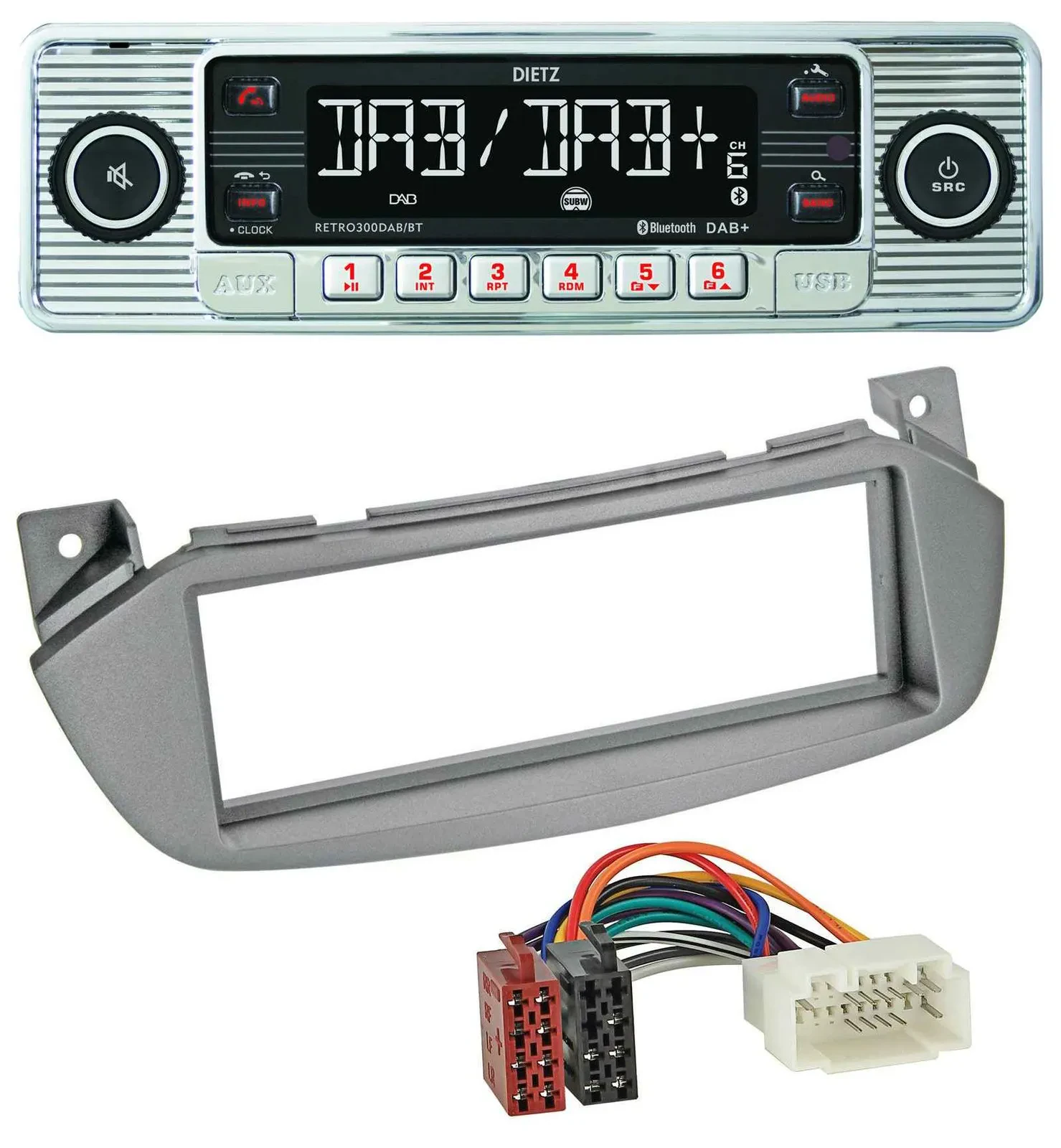 Dietz Bluetooth MP3 DAB USB Autoradio für Nissan Pixo UA0 09-13 Suzuki Alto GF 0