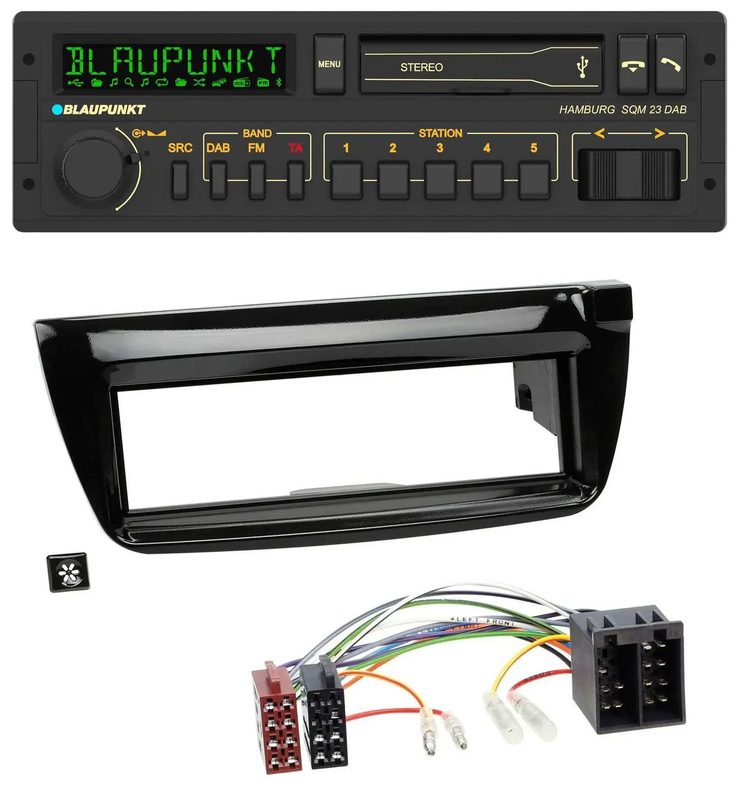 Blaupunkt USB DAB Bluetooth MP3 Autoradio für Opel Combo ab 11 Fiat Doblo 12-15