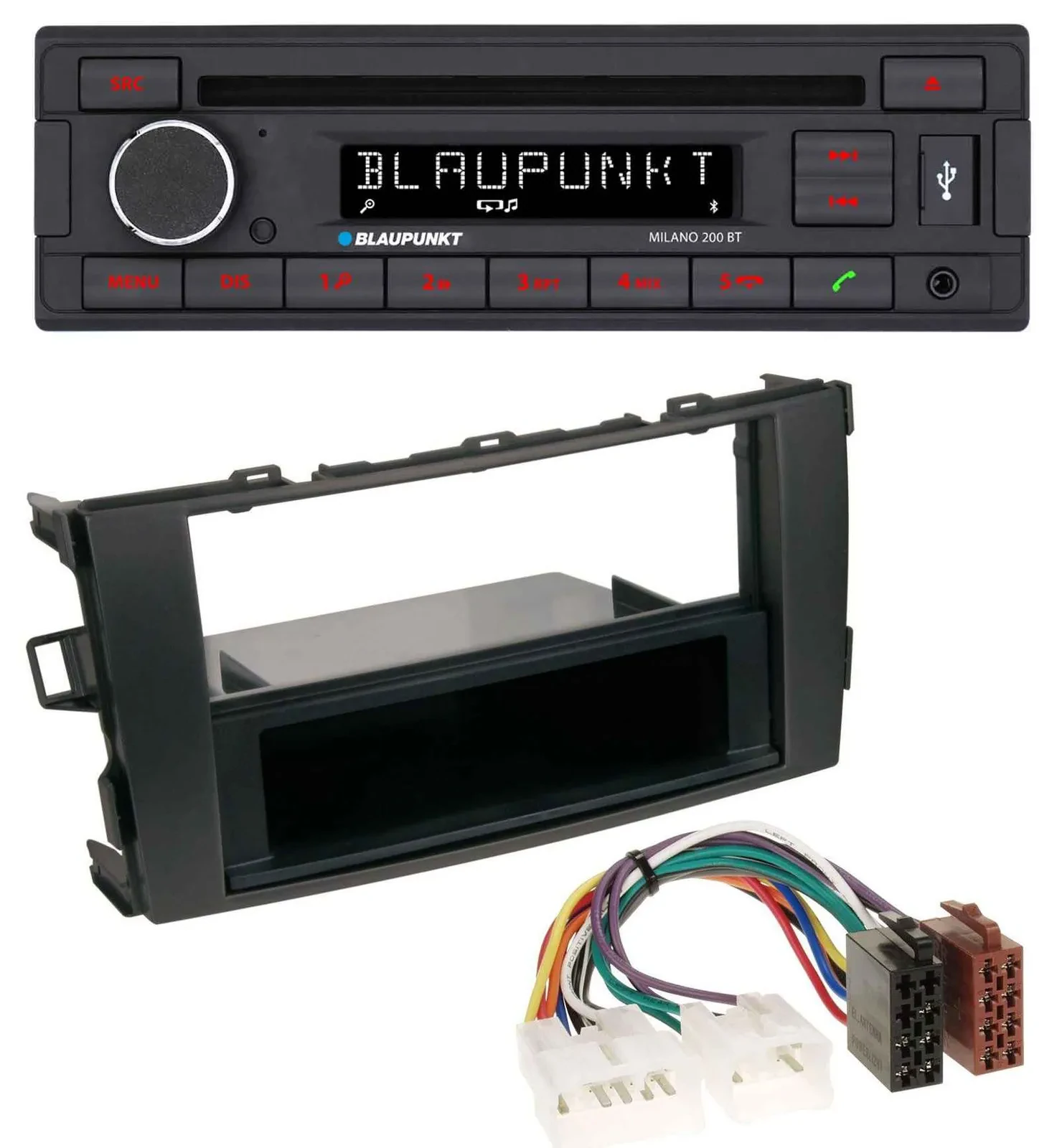 Автомагнитола Blaupunkt MP3 USB CD Bluetooth AUX для Toyota Auris (с 2007 года)