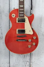 Epiphone Les Paul Standard 60s Figured Electric Guitar Fuchsia with Gig Bag