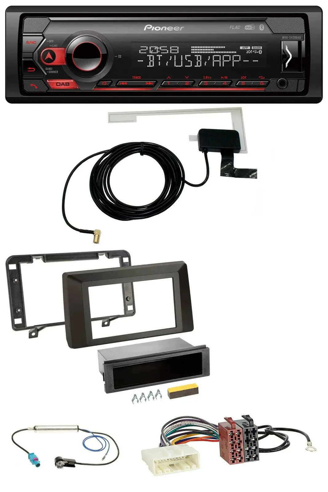 Pioneer DAB USB MP3 Bluetooth Autoradio für Dacia Duster (ab 2021)