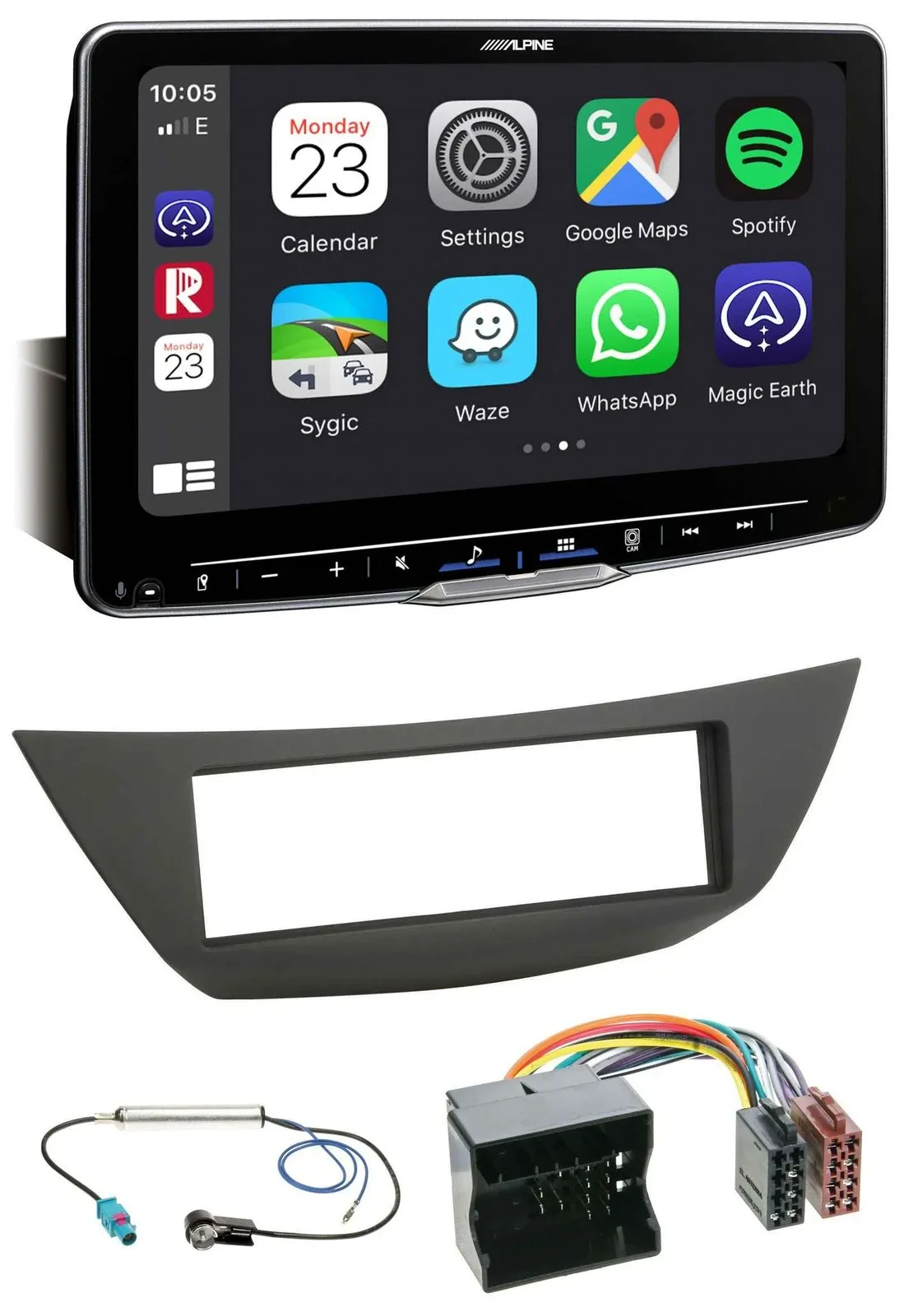 Alpine Bluetooth MP3 USB DAB Autoradio für Renault Laguna 3 (ab 2008)