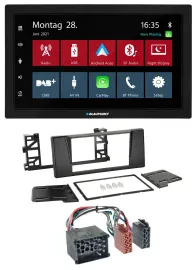 Blaupunkt MP3 Bluetooth DAB 2DIN USB Autoradio für BMW 5er (E39) X5 Rundpin