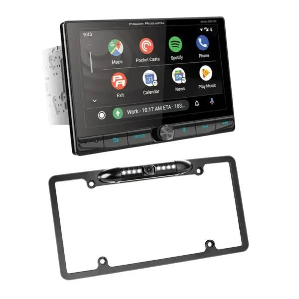 Power Acoustik CPAA-70D10M 10.6" Touchscreen Receiver + License Plate Camera
