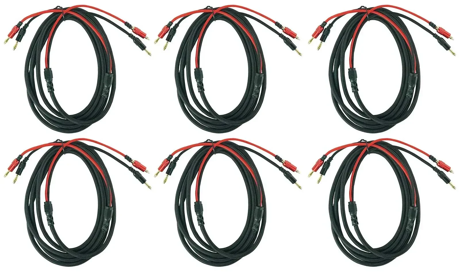 Коммутационный кабель Rockville BN10 Black 3 м (6 штук)