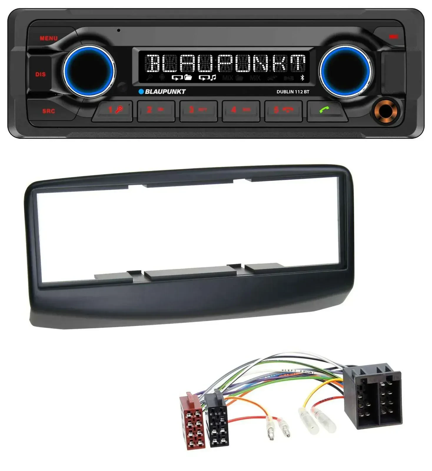 Blaupunkt MP3 Bluetooth USB AUX Autoradio für Fiat Multipla 186 Facelift 2006-20