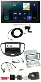 Pioneer 2DIN DAB USB Lenkrad Bluetooth Autoradio für Hyundai i10 2009-2013 schwa