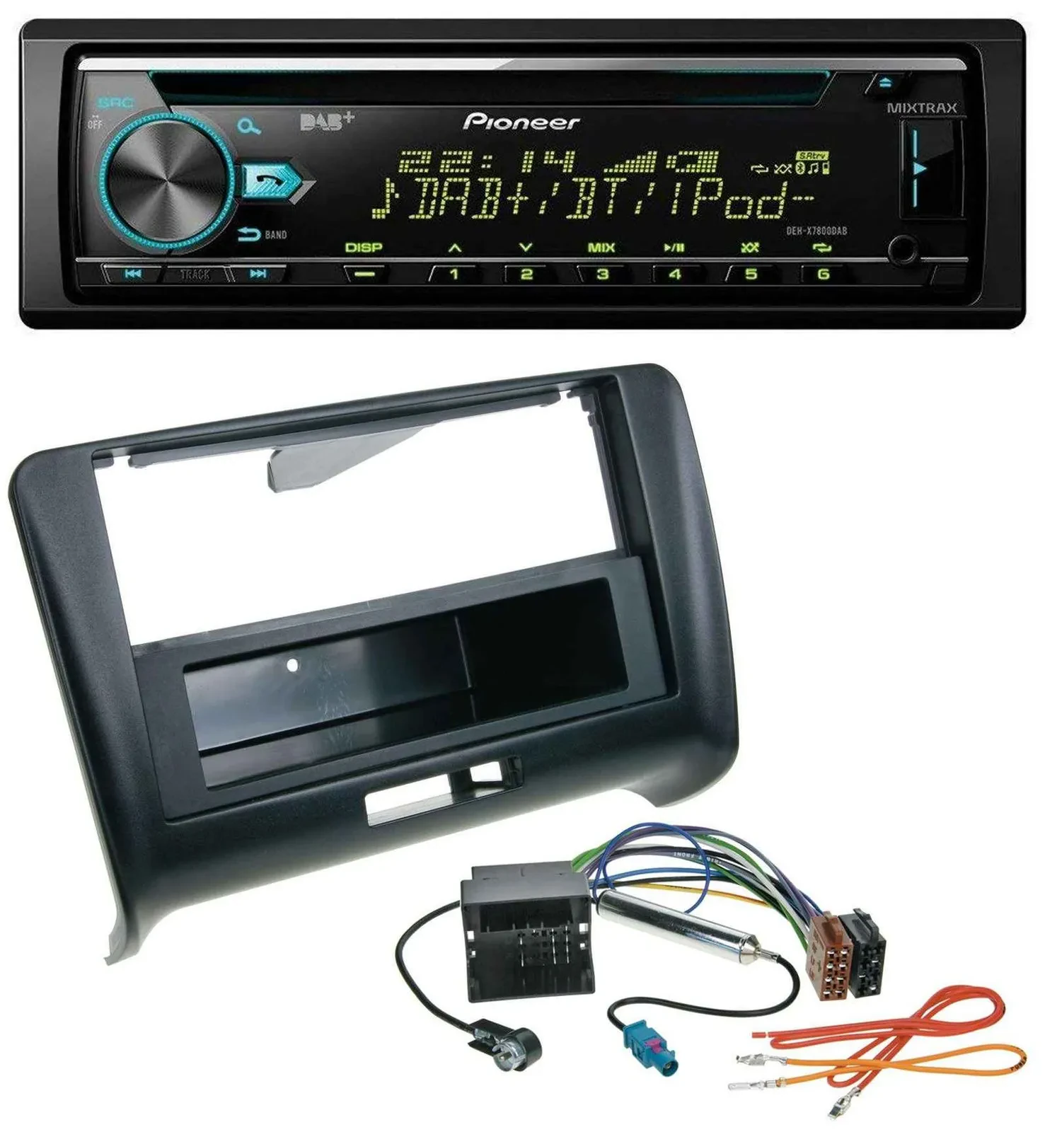 Автомагнитола для Audi TT (2006–2014) Pioneer DAB, CD, USB, Bluetooth, Quadlock