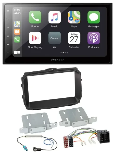 Pioneer MP3 Bluetooth DAB 2DIN USB Autoradio für Alfa Giulietta 2013-2021 ISO sc
