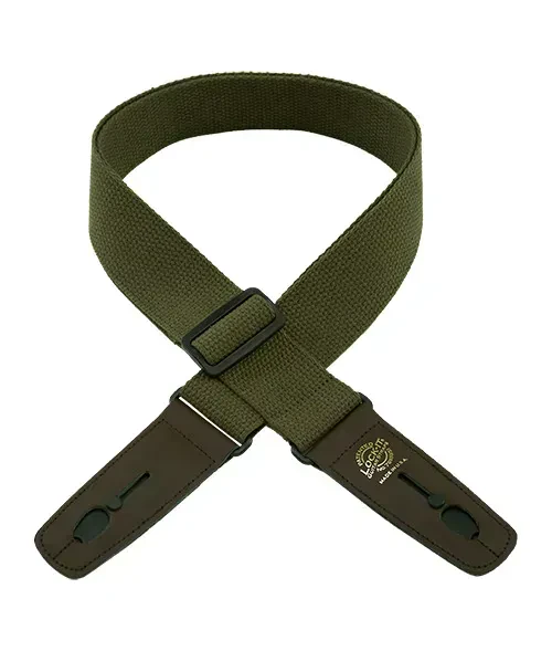 Ремень для гитары Lock-It Straps LIS-050-OLV/BRN Cotton Olive Brown