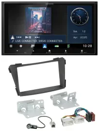Kenwood Bluetooth 2DIN USB DAB MP3 Autoradio für Hyundai i40 VF ab 2011 schwarz